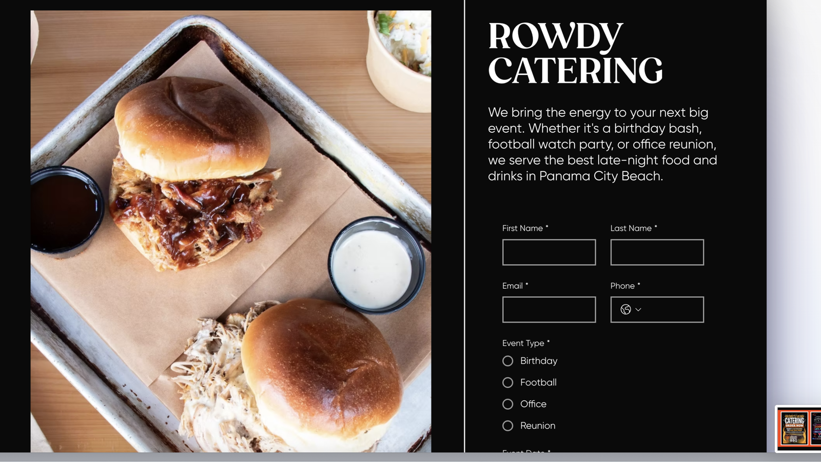 Whiskey's Saloon food special