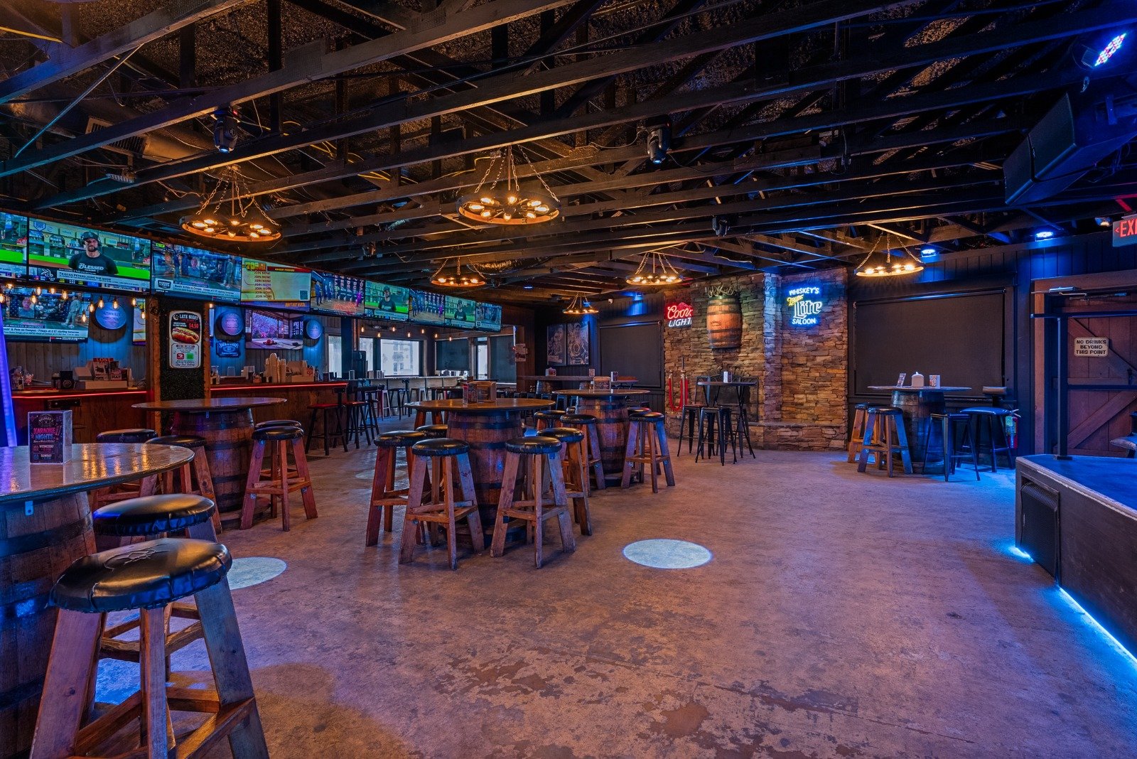 Live band on the Whiskey's stage